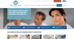 Desktop Screenshot of clinique-saint-augustin.com